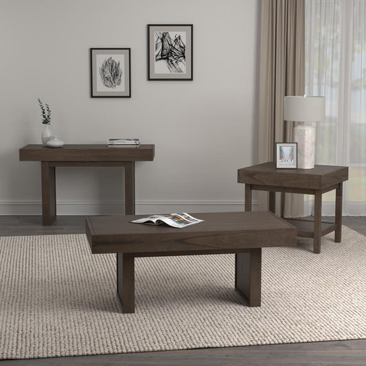 Owen - Owen Rectangle Coffee Table with Hidden Storage Wheat Brown