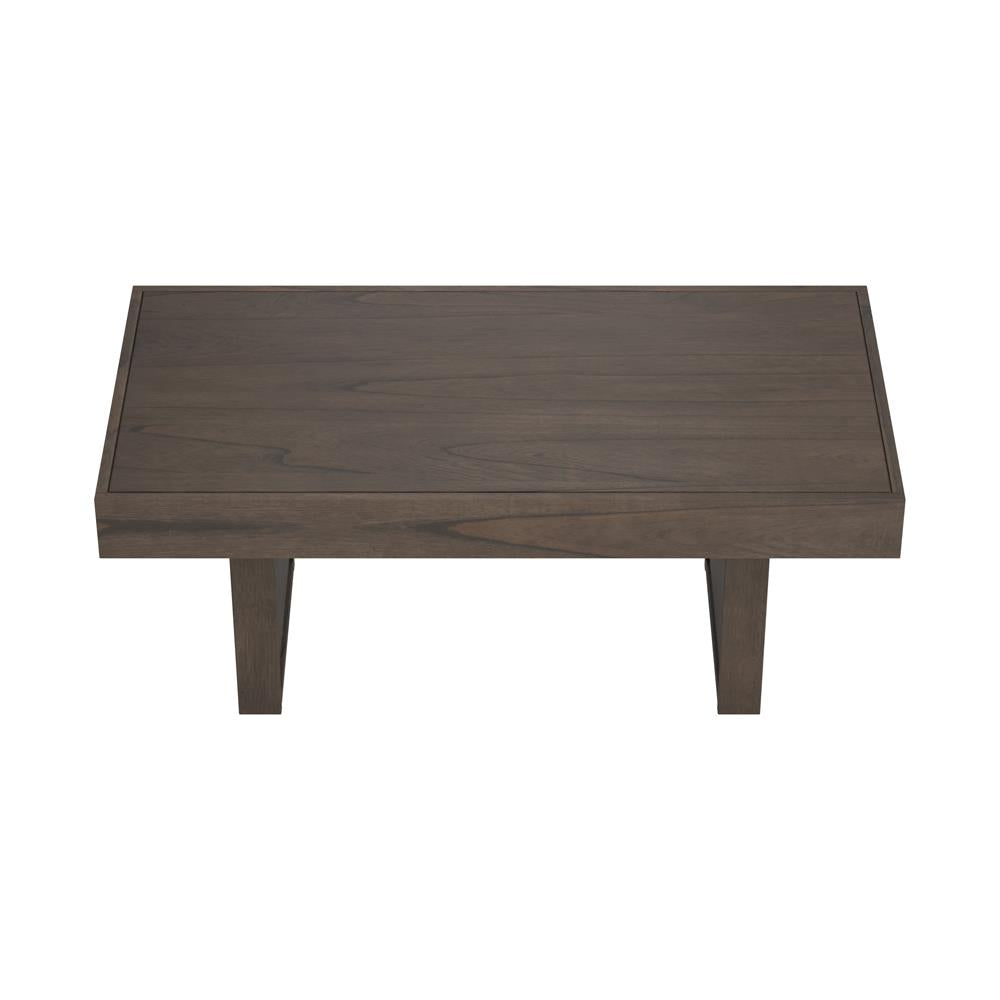 Owen - Owen Rectangle Coffee Table with Hidden Storage Wheat Brown