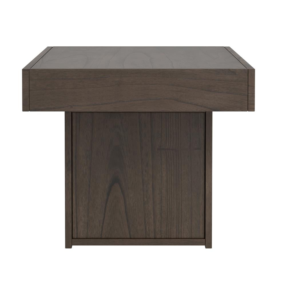 Owen - Owen Rectangle Coffee Table with Hidden Storage Wheat Brown