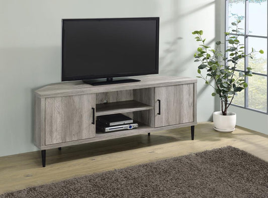 Norwood - Norwood 2-door Storage TV Console Grey Driftwood