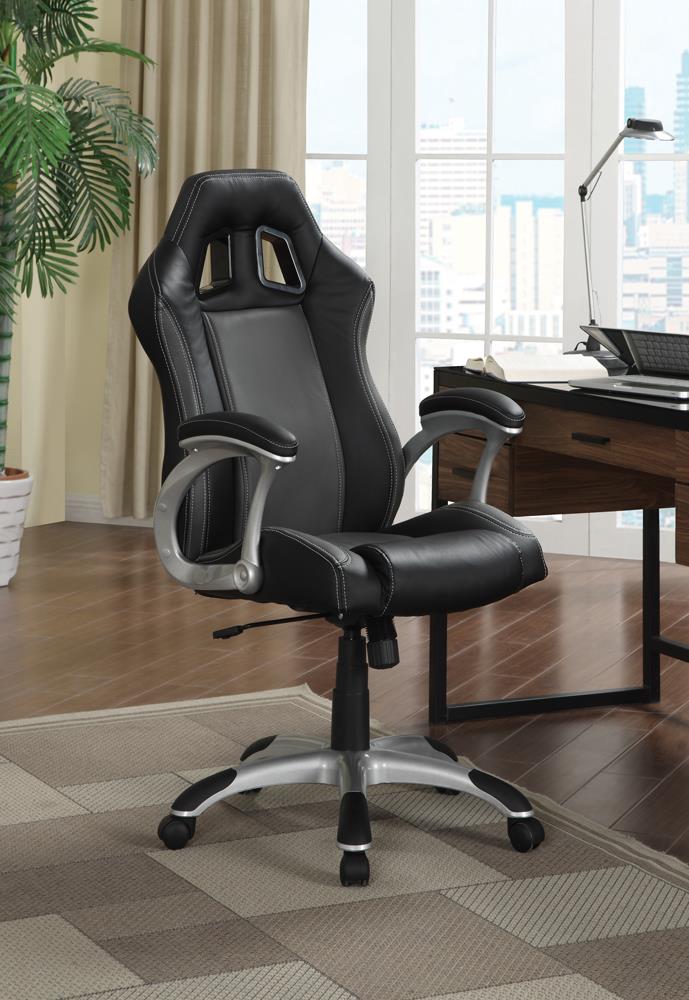 Roger - Roger Adjustable Height Office Chair Black and Grey