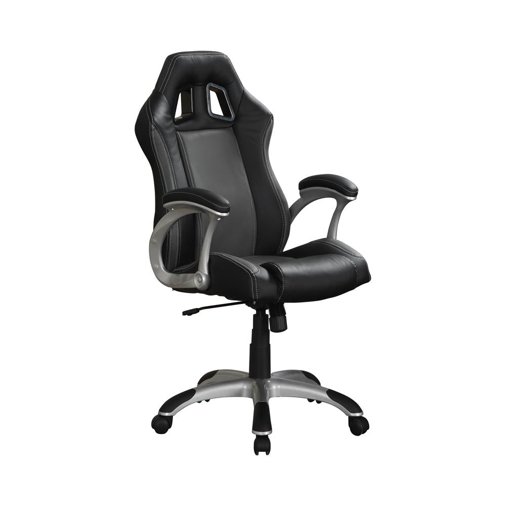 Roger - Roger Adjustable Height Office Chair Black and Grey