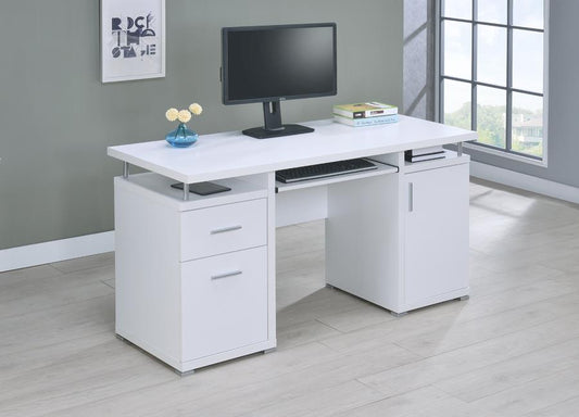 Tracy - Tracy 2-drawer Computer Desk White