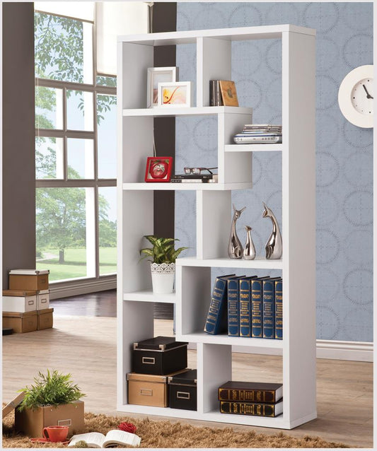 Theo - Theo 10-shelf Bookcase White