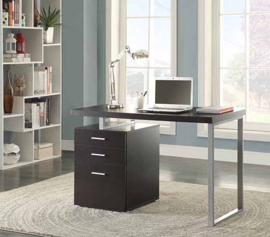 Brennan - Brennan 3-drawer Office Desk Cappuccino