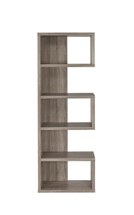 Joey - Joey 5-tier Bookcase Weathered Grey
