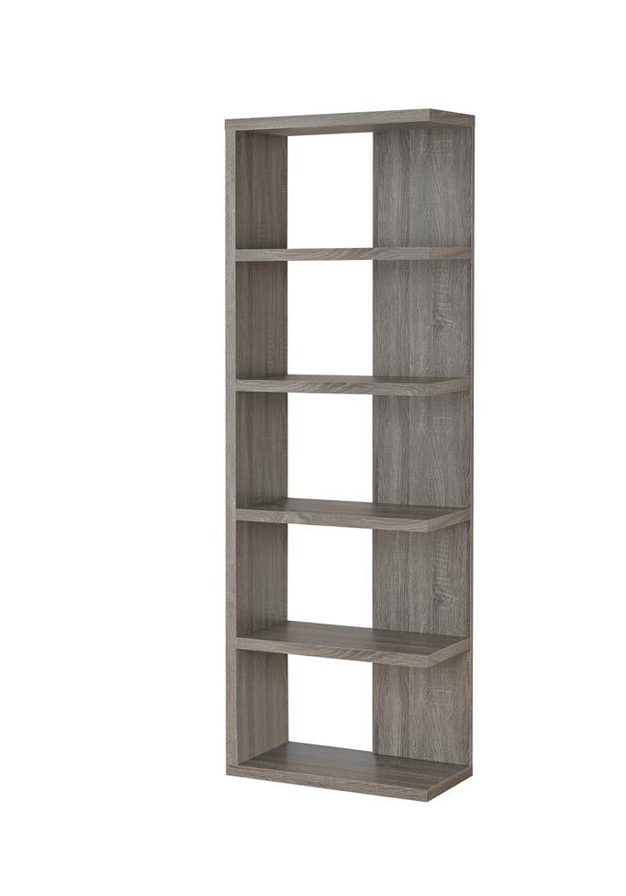 Harrison - Harrison 5-tier Bookcase Weathered Grey