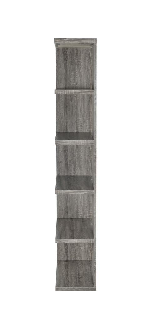 Harrison - Harrison 5-tier Bookcase Weathered Grey