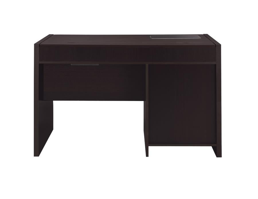 Halston - Halston Rectangular Connect-it Office Desk Cappuccino