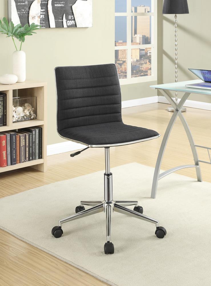 Chryses - Chryses Adjustable Height Office Chair Black and Chrome