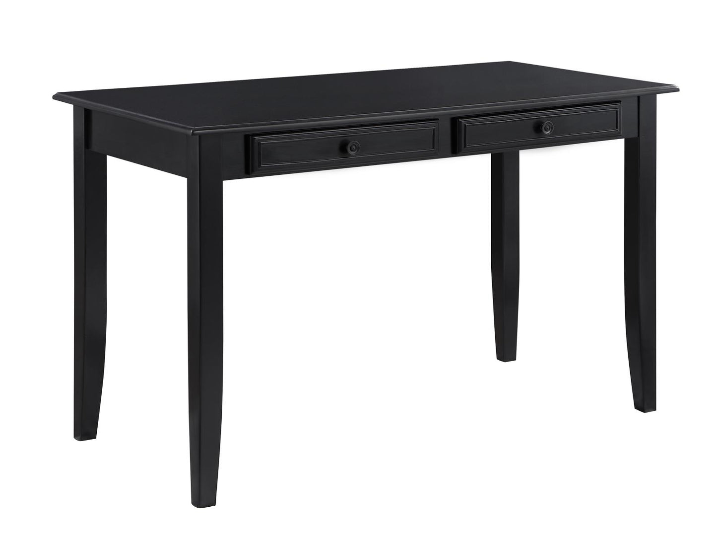 Newton - Newton 2-piece Writing Desk Set Black and Tan