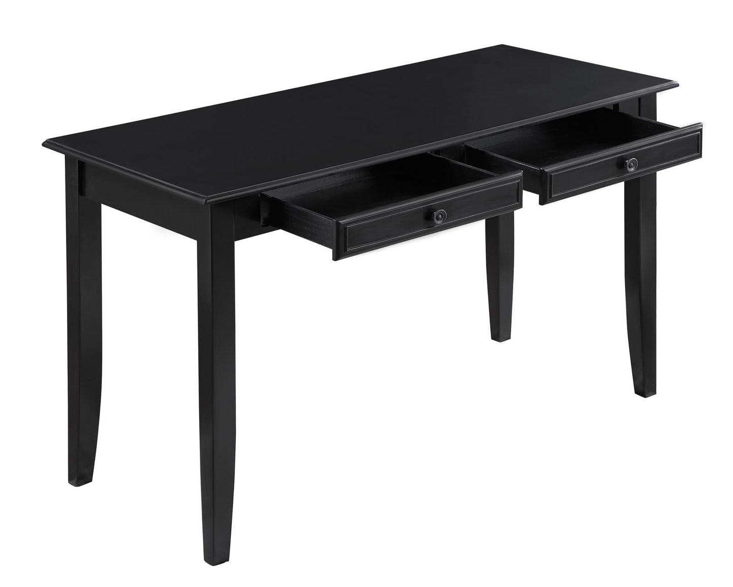 Newton - Newton 2-piece Writing Desk Set Black and Tan