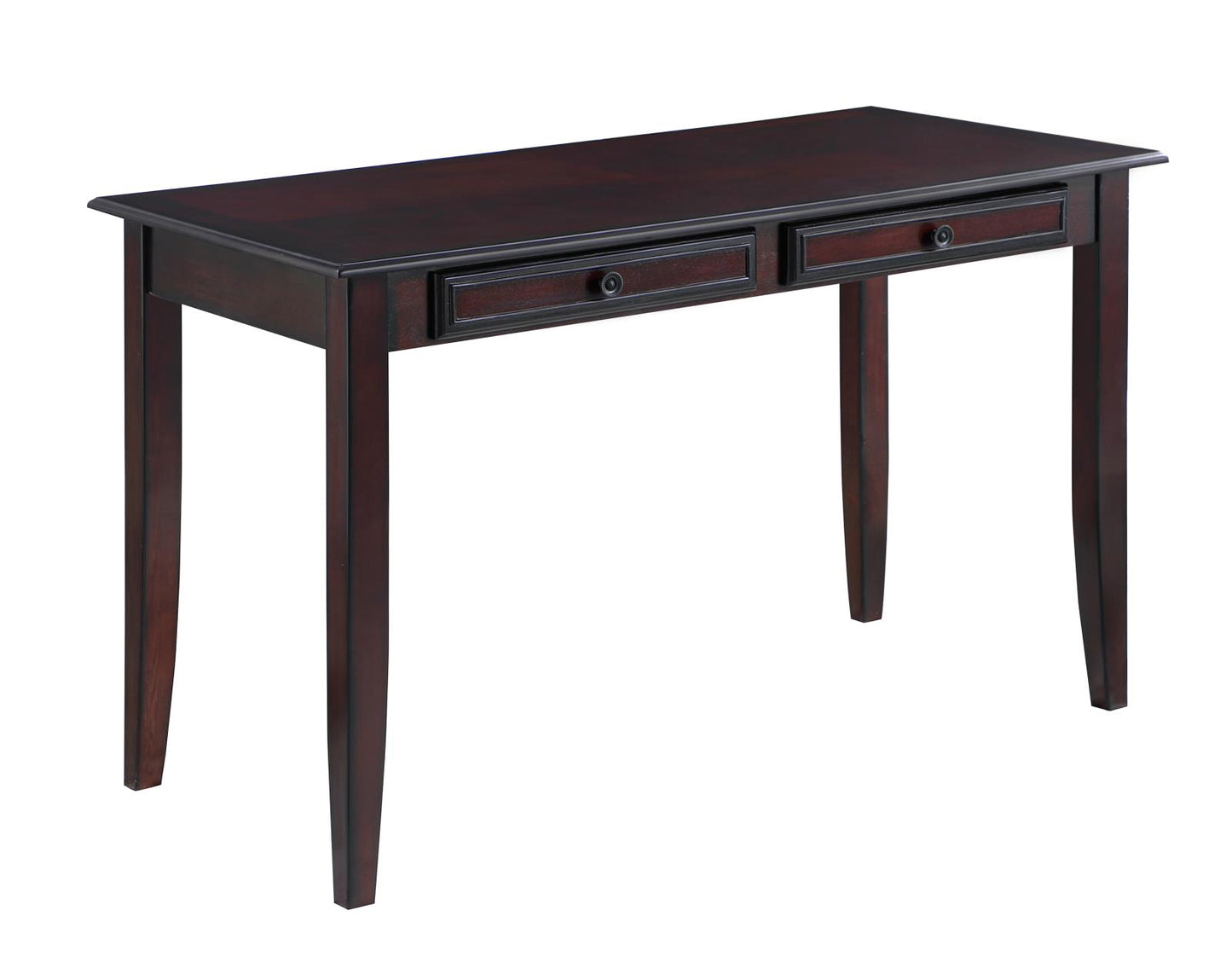 Newton - Newton 2-piece Writing Desk Set Dark Amber and Tan