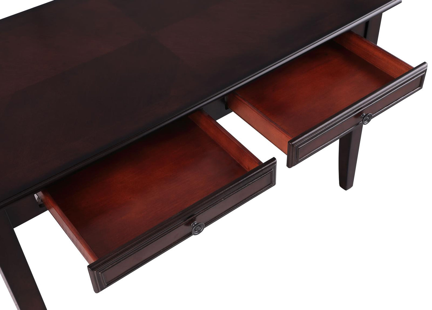 Newton - Newton 2-piece Writing Desk Set Dark Amber and Tan
