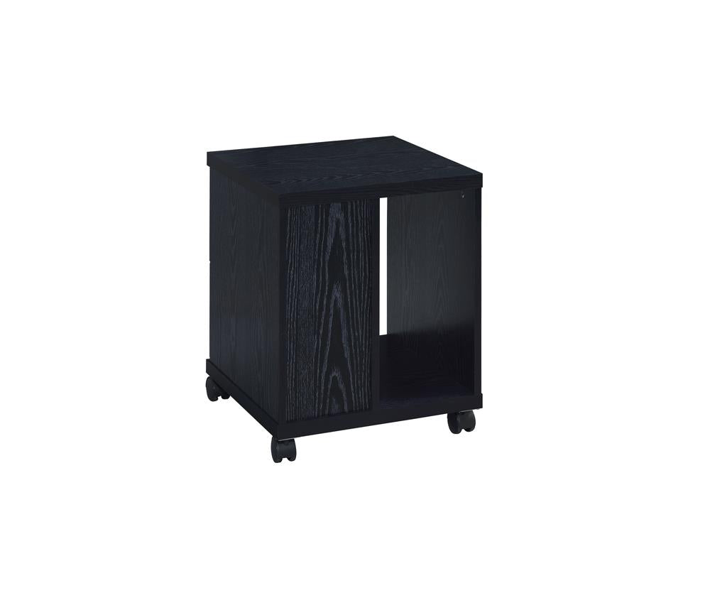Russell - Russell 2-drawer CPU Stand Black Oak