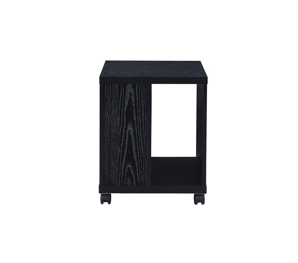 Russell - Russell 2-drawer CPU Stand Black Oak