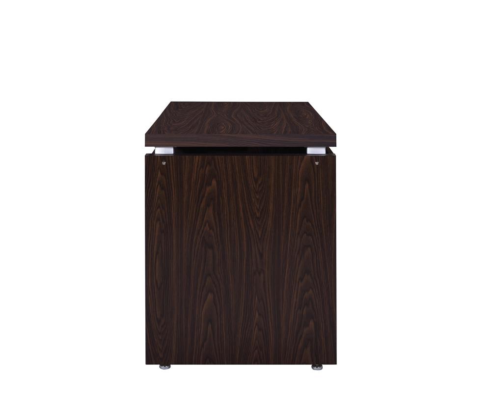 Russell - Russell Computer Desk with Keyboard Tray Medium Oak