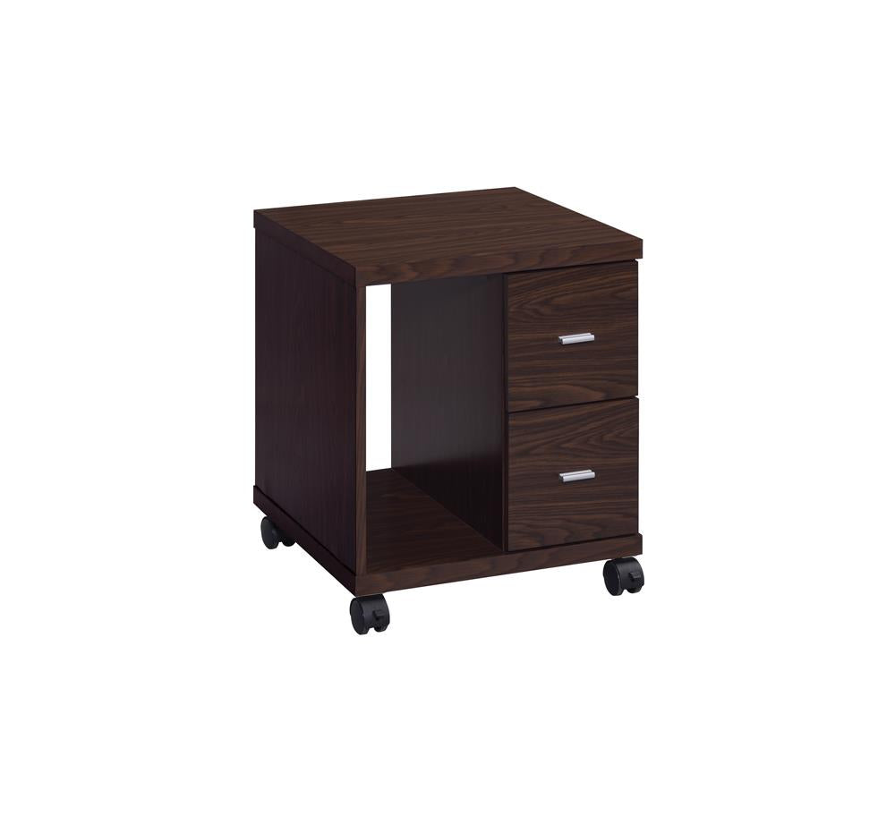 Russell - Russell 2-drawer CPU Stand Medium Oak