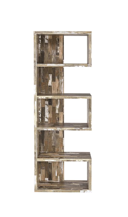Joey - Joey 5-tier Bookcase Salvaged Cabin