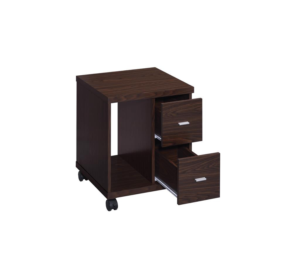 Russell - Russell 2-drawer CPU Stand Medium Oak