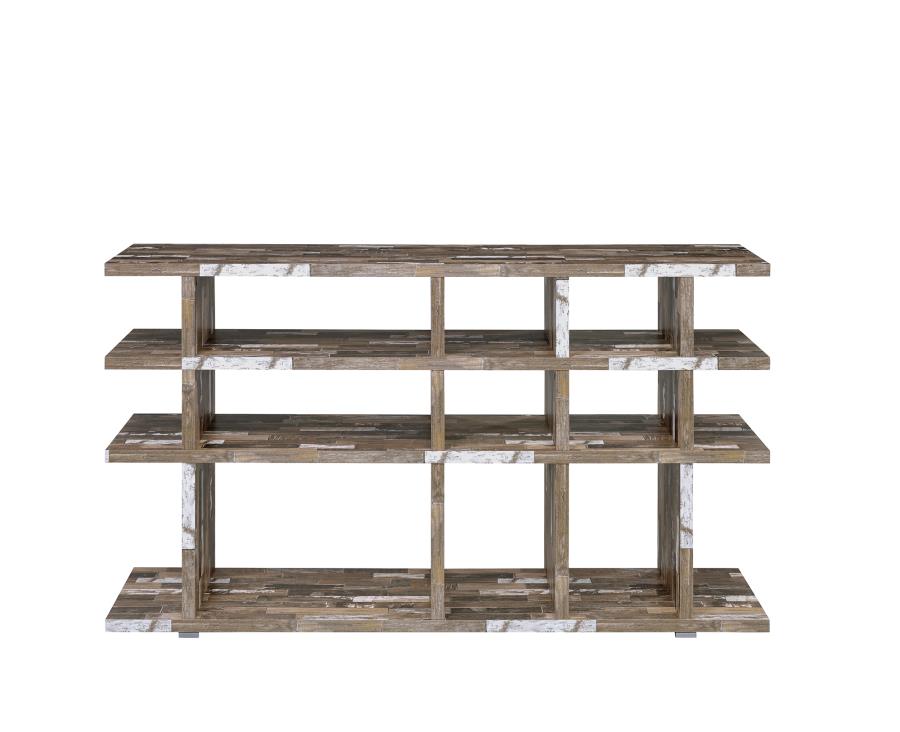 Santos - Santos 3-tier Open Bookcase Salvaged Cabin