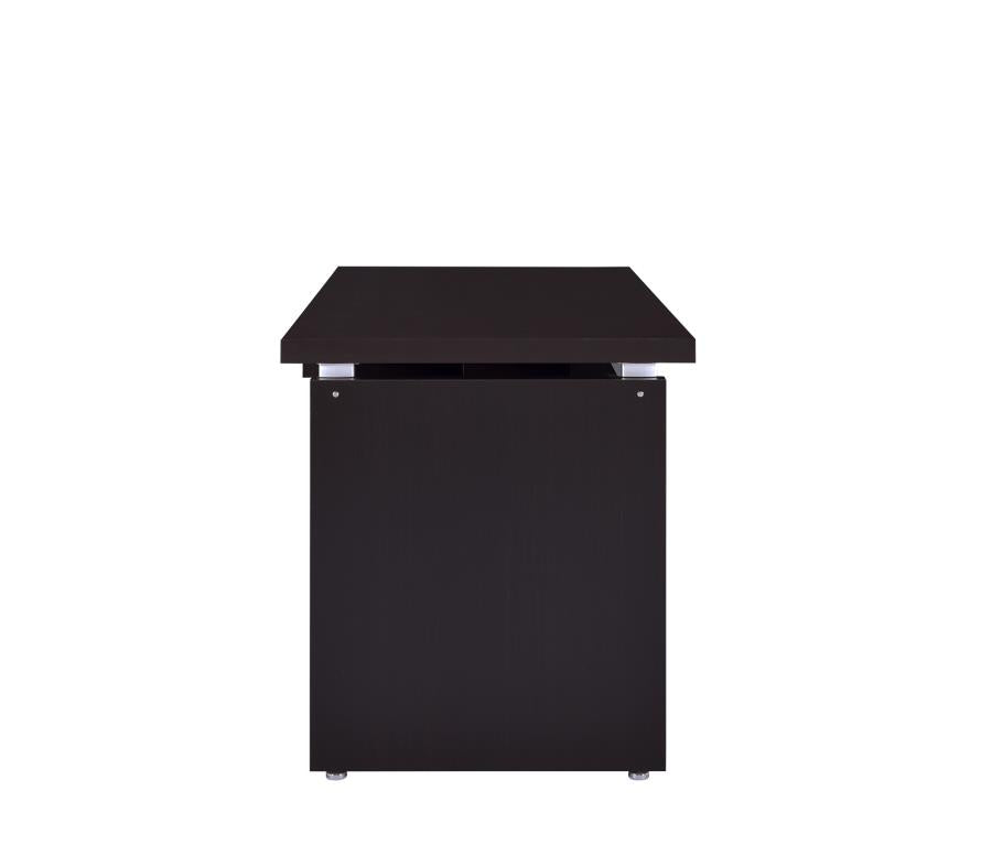 Skylar - Skylar Computer Desk with Keyboard Drawer Cappuccino