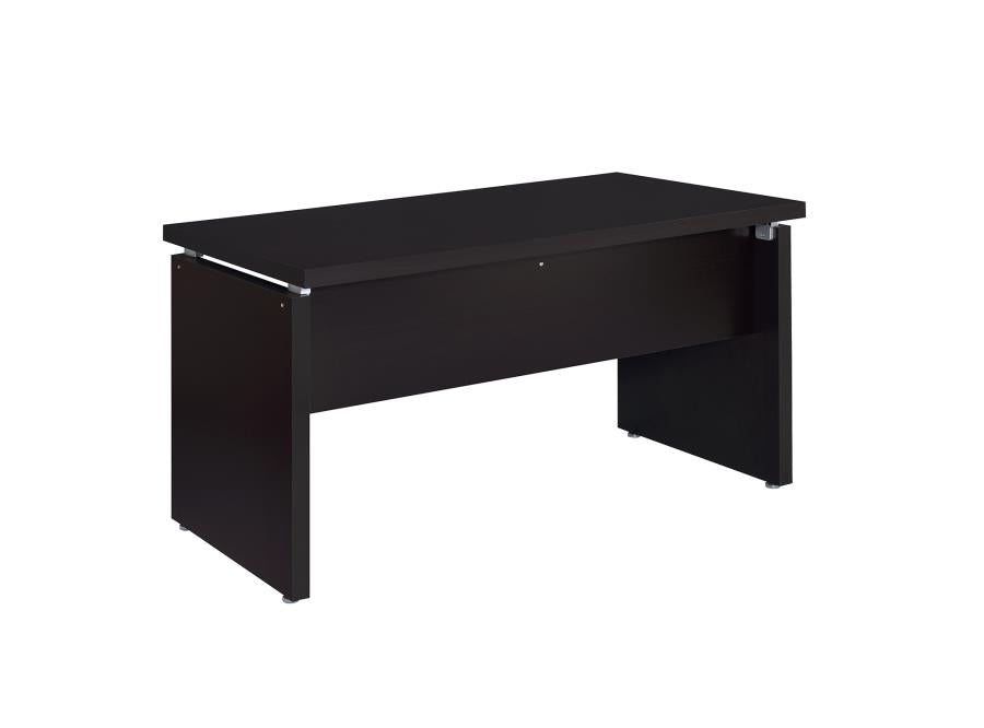 Skylar - Skylar Computer Desk with Keyboard Drawer Cappuccino
