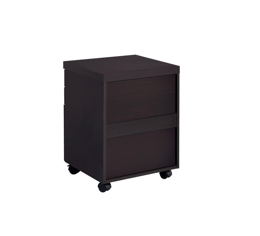 Skylar - Skylar 3-drawer Mobile File Cabinet Cappuccino