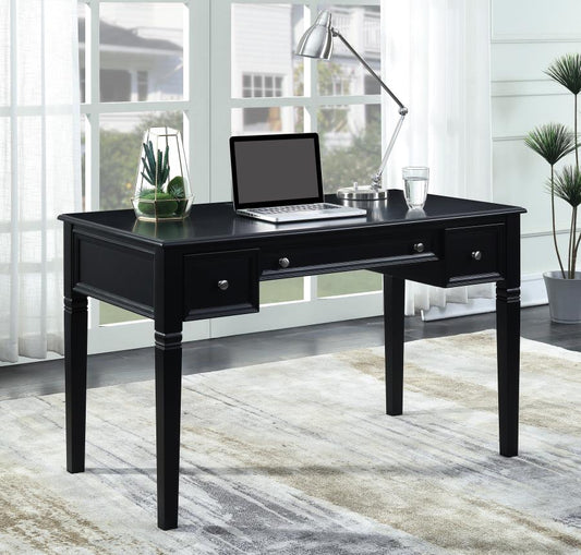 Constance - Constance Writing Desk with Power Outlet Black
