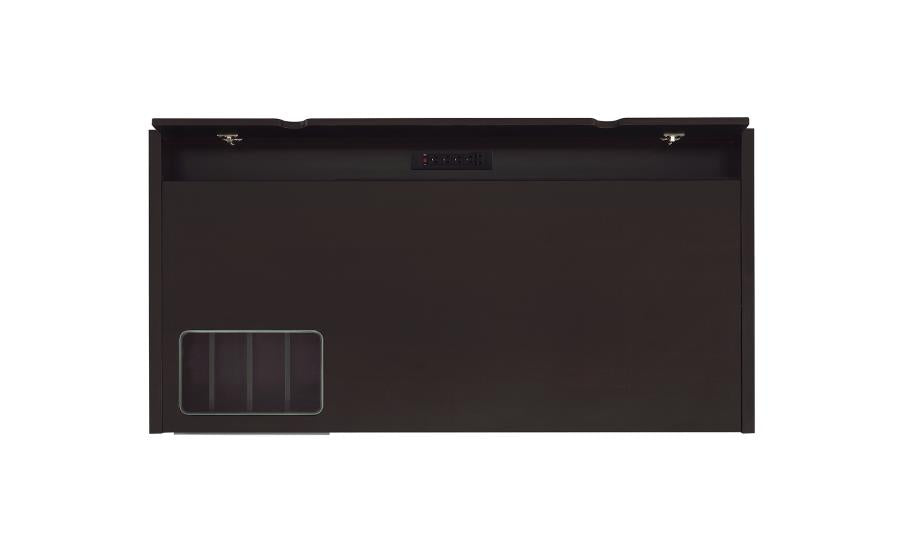 Halston - Halston 3-drawer Connect-it Office Desk Cappuccino
