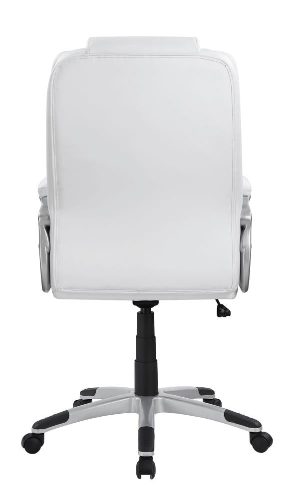 Kaffir - Kaffir Adjustable Height Office Chair White and Silver