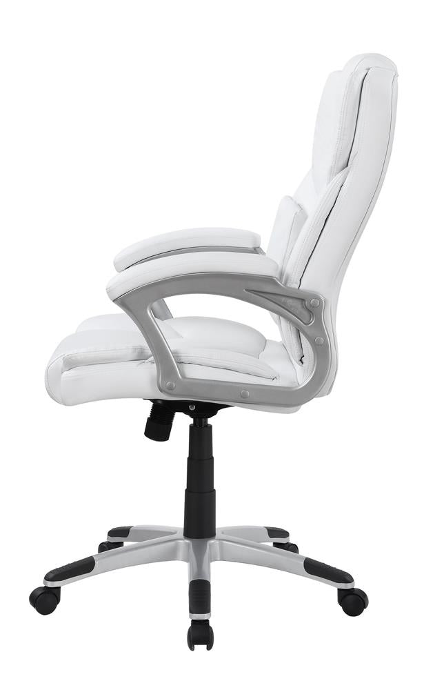 Kaffir - Kaffir Adjustable Height Office Chair White and Silver