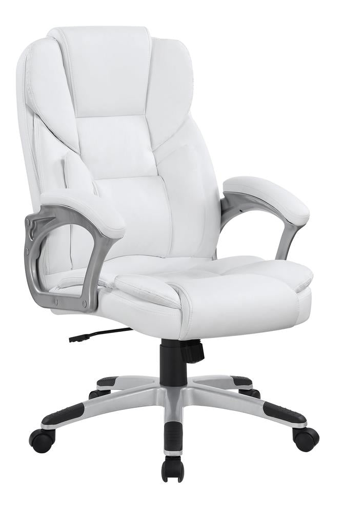 Kaffir - Kaffir Adjustable Height Office Chair White and Silver