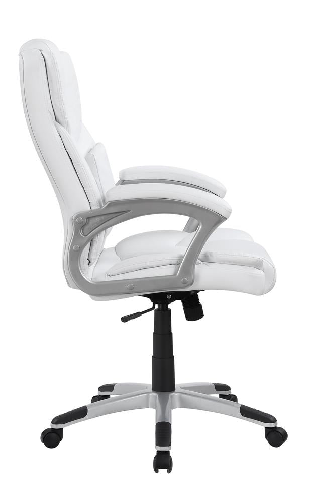 Kaffir - Kaffir Adjustable Height Office Chair White and Silver