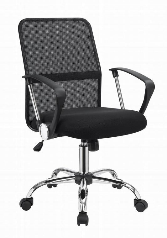 Gerta - Gerta Office Chair with Mesh Backrest Black and Chrome