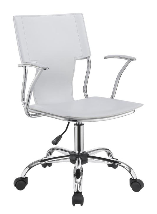 Himari - Himari Adjustable Height Office Chair White and Chrome