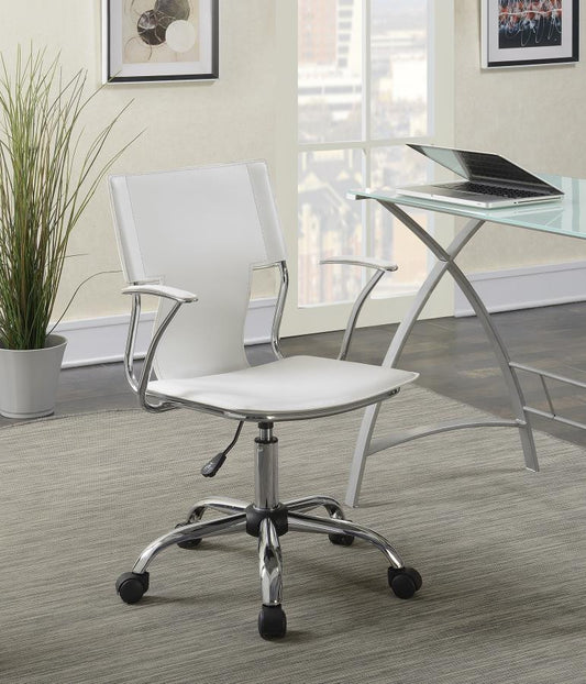Himari - Himari Adjustable Height Office Chair White and Chrome