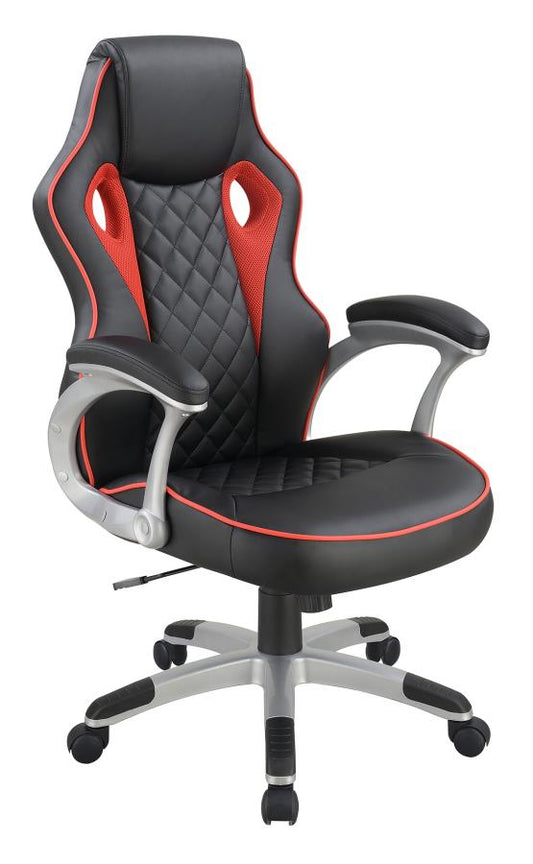 Lucas - Lucas Upholstered Office Chair Black and Red
