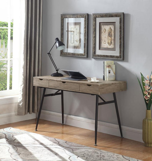 Rafael - Rafael 1-drawer Writing Desk Rustic Driftwood