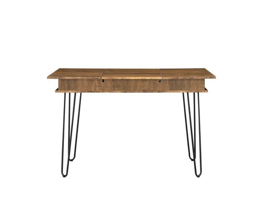 Sheeran - Sheeran Writing Desk with 4 Hidden Storages Rustic Amber