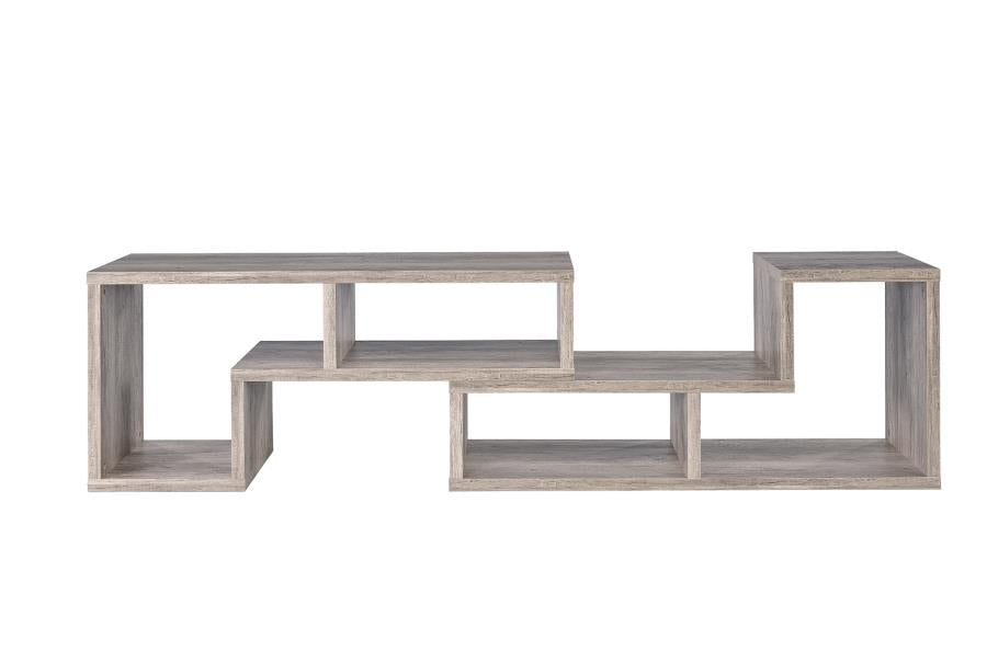 Velma - Velma Convertable Bookcase and TV Console Grey Driftwood