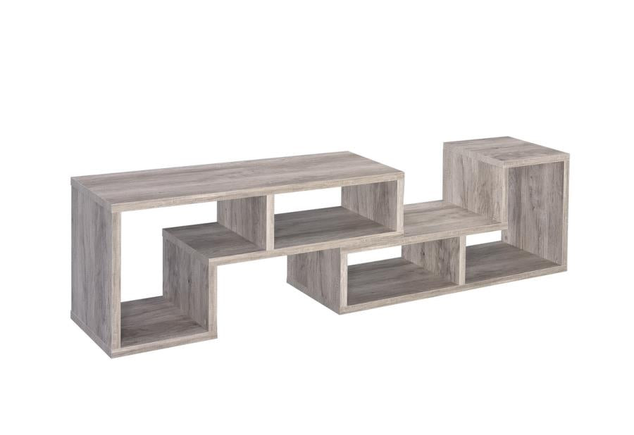 Velma - Velma Convertable Bookcase and TV Console Grey Driftwood