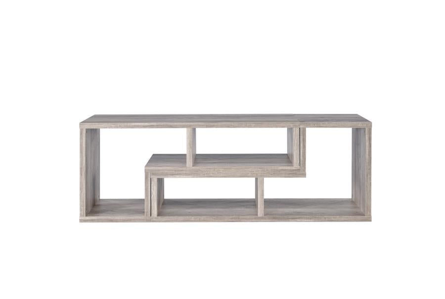 Velma - Velma Convertable Bookcase and TV Console Grey Driftwood