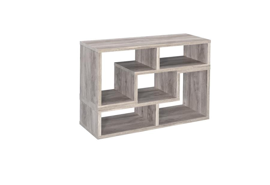Velma - Velma Convertable Bookcase and TV Console Grey Driftwood