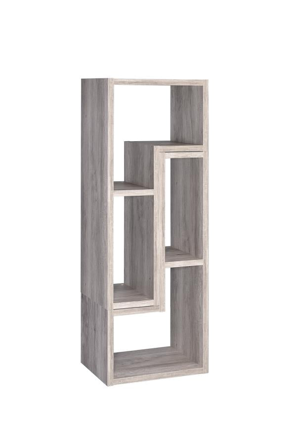 Velma - Velma Convertable Bookcase and TV Console Grey Driftwood