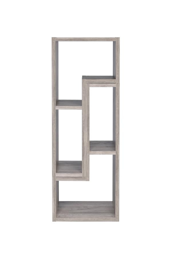 Velma - Velma Convertable Bookcase and TV Console Grey Driftwood