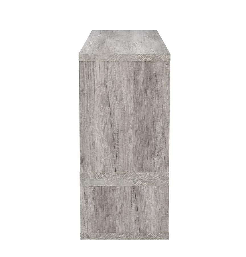 Velma - Velma Convertable Bookcase and TV Console Grey Driftwood