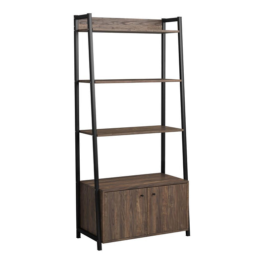 Jacksonville - Jacksonville Bookcase with 2-door Cabinet Aged Walnut