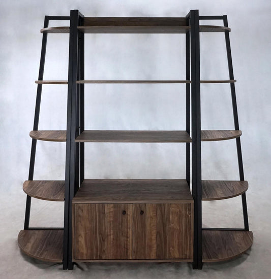 Jacksonville - Jacksonville 3-piece Bookcase with Cabinet Aged Walnut