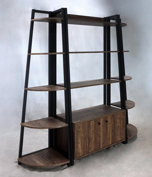 Jacksonville - Jacksonville 3-piece Bookcase with Cabinet Aged Walnut